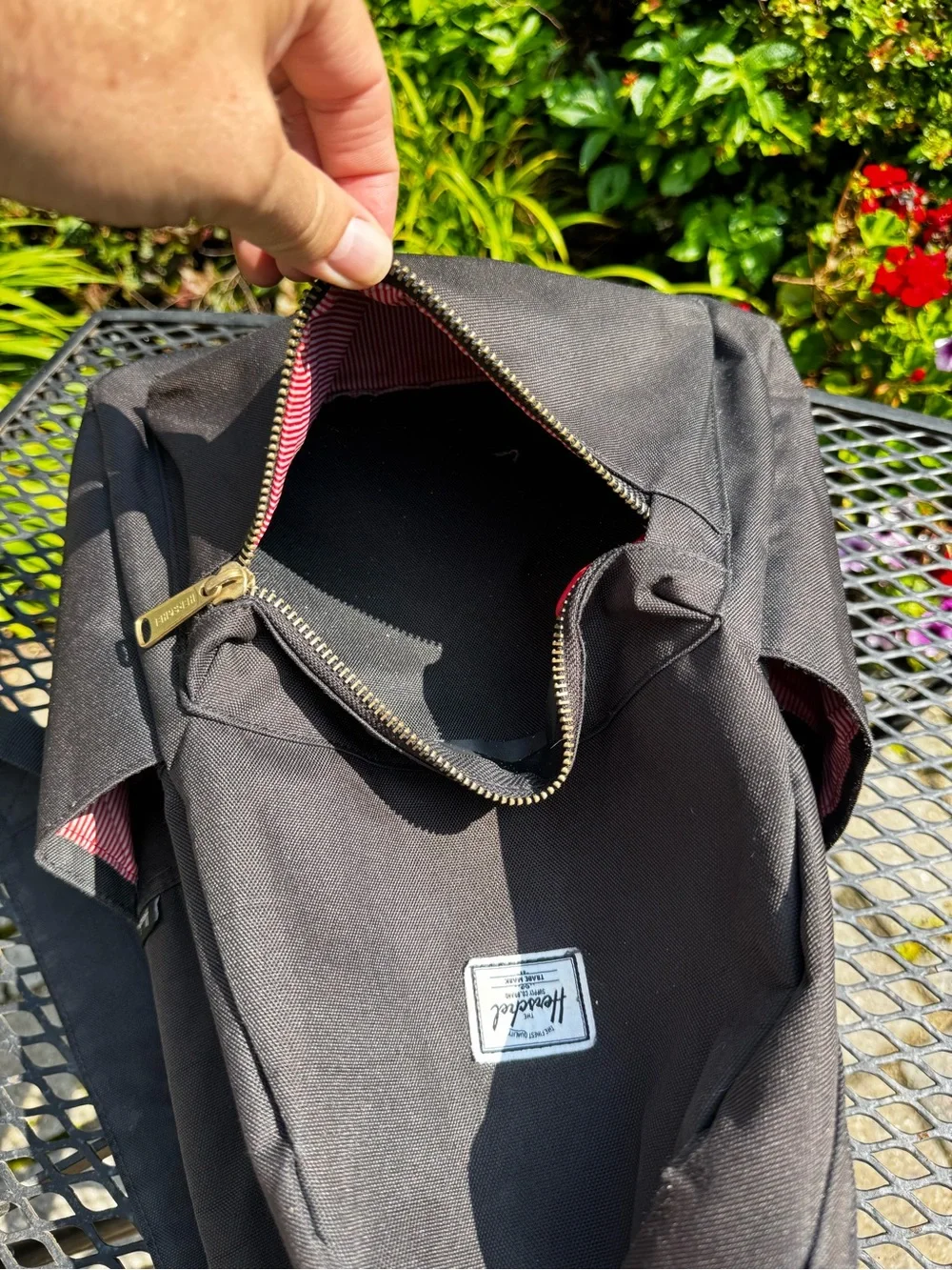 Herschel Supply Company Black Mini Backpack with Gold Hardware
